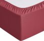 iShopping - Rainbow Linen Jersey Fitted Bed Sheet King Size Red (RHP230)