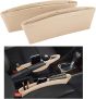 iShopping - G-Mart PU Leather Car Seat Gap Storage Organizer - Beige