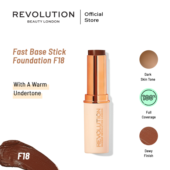 iShopping - Makeup Revolution Fast Base Stick Foundation - F18