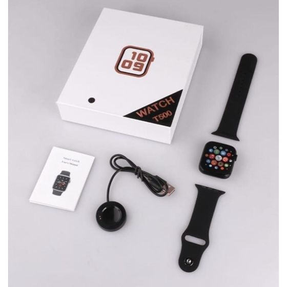 iShopping - Marwa Collection T-500 Bluetooth 5.0 LCD Display SmartWatch with free silicon band