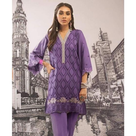 iShopping - A.A Clothes Embroidered Lawn Collection 2 Piece (0007)