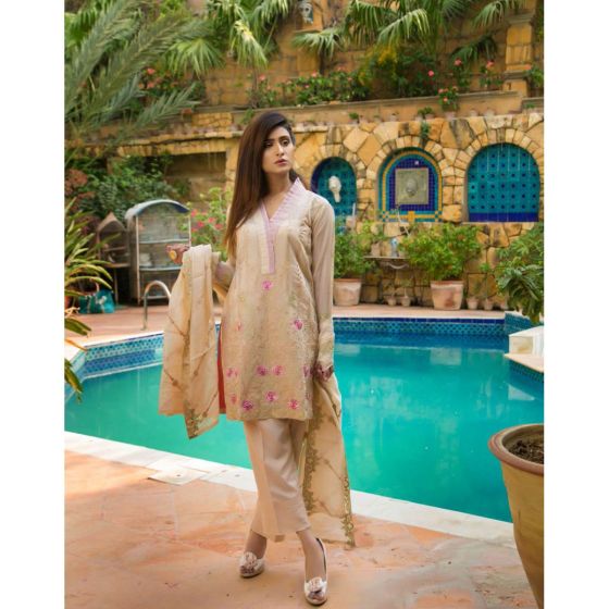 iShopping - Haya Embroidered Collection 3 Piece (0015)