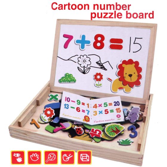 iShopping - Shopeasy Wooden Magnetic Black And White Board 
