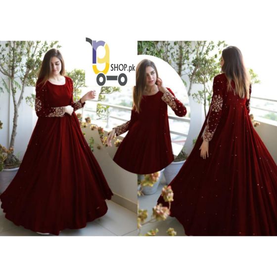 iShopping - Rg Shop Long Maxi Trouser 3Piece -Red