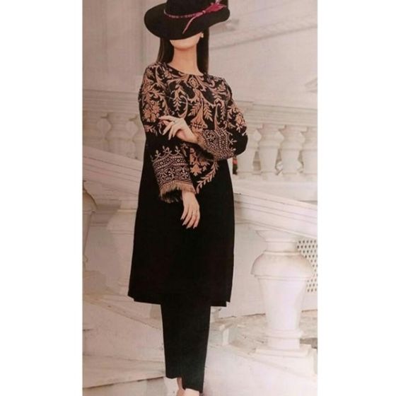 iShopping - Women's Street Embroided Unstitched Lawn Collection 2020 2 Pcs (0001)