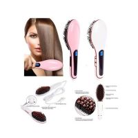 Sasti Market Fast Hair Straightner Brush - Pink