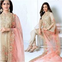 Al-Faris Garments Net Embroidered Lawn