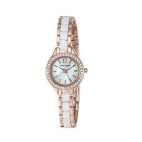 Anne Klein Swarovski Crystal Women's Watch White (AK/1954RGST)