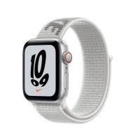 Apple iWatch SE 40mm Silver Aluminum Case with Summit White Nike Sport Loop - GPS