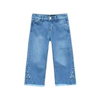 HnH Marketing Embroidered Stretch Flared Jeans For Women-Blue-12-13 Years