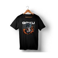 Genteez Goku Digital Printed T Shirt For Men-Black-Large