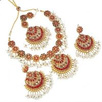 Azhari Traders Navratan Long Style Necklace Set