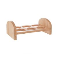 Premier Home 6 Hole Rubberwood Egg Rack (1103972)