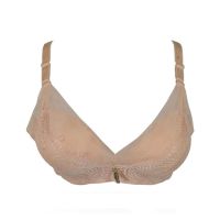 Purple Bag Fancy Double Padded Wireless Pushup Bra For Women (0005)