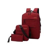 Saad Collection 3 in 1 Laptop Handbag &amp; Backpack (0054)-Red