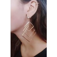 Rg Shop New Eid Arrival 6 layer earrings-Golden