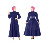 ZamZam Turkish Patchwork Maxi For Women-Blue