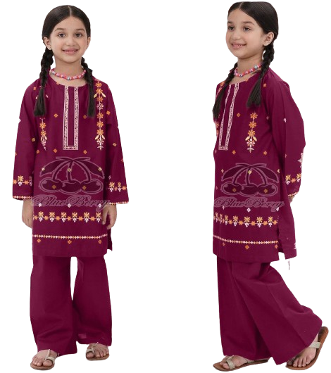 iShopping - Rg Shop Embroidered Kid’s 2-Piece Suit for Girl