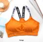 iShopping - Rg Shop Artifical Sports Padedd Bra For Women-Orange