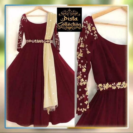 iShopping - Pista Collection 3pcs Sleeves Embroidered Maxi
