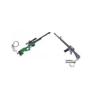 Afreeto PUBG AWM + M16 Keychain - Pack of 2