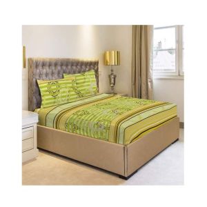 Jamal Home King Size Bed Sheet With 2 Pillows (0015)