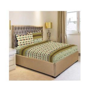 Jamal Home King Size Bed Sheet With 2 Pillows (0018)