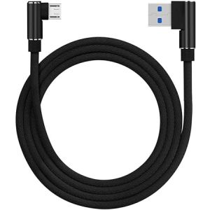 L Shaped Micro Usb Data Cable Black