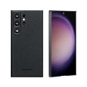 Pitaka Carbon Fiber Magnetic Case For Galaxy S23 Ultra Black / Grey Twill 600D (AMT-6234)