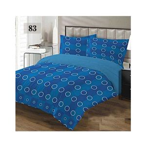AAM Printed Double Bed Sheet With 2 Pillowcase (1533-83)
