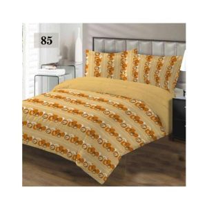 AAM Printed Double Bed Sheet With 2 Pillowcase (1533-85)