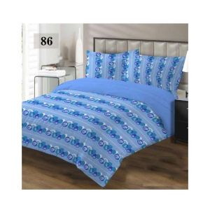 AAM Printed Double Bed Sheet With 2 Pillowcase (1533-86)