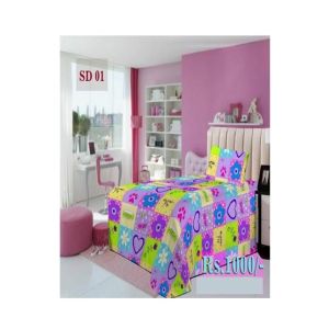 AAM Printed Single Bed Sheet With 1 Pillowcase (SD-01)