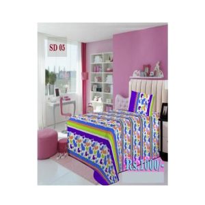 AAM Printed Single Bed Sheet With 1 Pillowcase (SD-05)