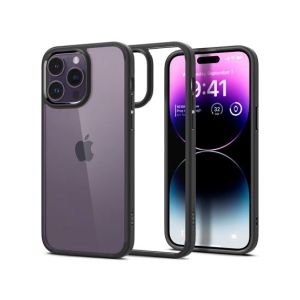 Spigen Ultra Hybrid Case For iPhone 14 Pro Matte Black (ACS04961)