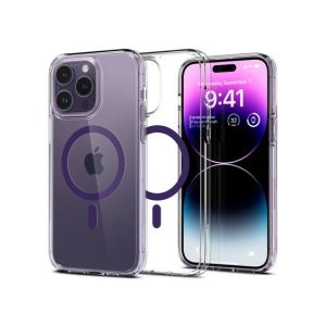 Spigen Ultra Hybrid (MagFit) Case For iPhone 14 Pro Max Deep Purple (ACS05581)