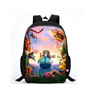Traverse Cloudy With a Chance Of Meatballs Printed Kids School Bag - Black (T133S)