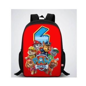 Traverse Paw Patrol Digital Printed Kids School Backpack - Black (T876S)