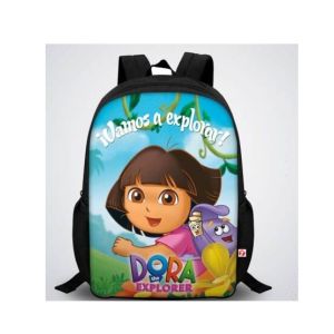 Traverse Dora Digital Printed Kids School Backpack - Black (T866S)