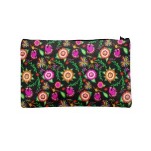 Traverse Floral Design Digitally Printed Pencil Pouch For Girls (T904)