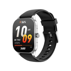 Amazfit Pop 3S Smart Watch-Black & Silver