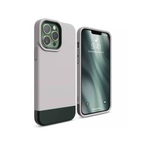 Elago Glide Armor Shockproof Case For iPhone 13 Pro Max Stone/Dark Green (AMT-6349)