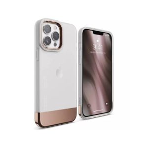 Elago Glide Armor Shockproof Case For iPhone 13 Pro Max Clear/Rose Gold (AMT-6355)