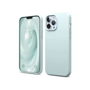 Elago Liquid Silicon Shockproof Case For iPhone 13 Pro Max Mint (AMT-6362)