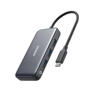 Anker Premium 4 In 1 USB C Hub Adapter Gray