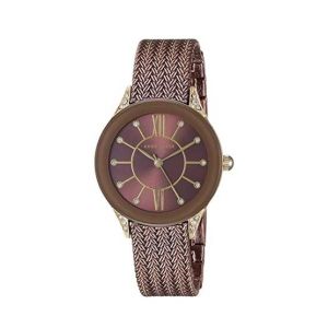 Anne Klein Swarovski Crystal Bracelet Women's Watch Brown (AK/2209BNTT)