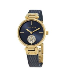 Anne Klein Swarovski Crystal Bracelet Women's Watch Blue (AK/3001GPBL)