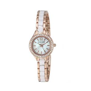 Anne Klein Swarovski Crystal Women's Watch White (AK/1954RGST)