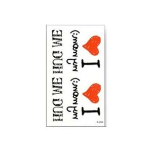M.Mart I love My Mom Design Waterproof Tattoo Sticker