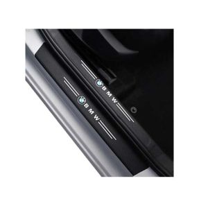 M.Mart Carbon Fiber Car Door Protection BMW Stickers Pack Of 4